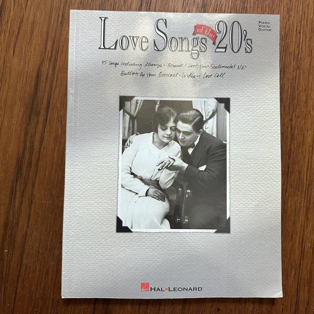 Love Songs of the 20's Songbook Piano Vocal Guitar 1995 Sheet Music Hal Leonard